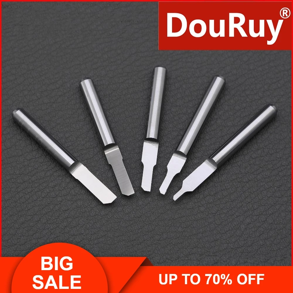 

10PCS 3.175mm semi-open single-edged straight wood cutting machine or end mill cutter router bit for acrylic, PVC,plastic