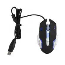 Светодиодный оптический USB Проводная мышь для ноутбука эргономичная игровая Механическая мышь черная проводная мышь