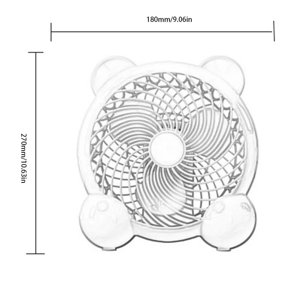 USB Настольный вентилятор 7 дюймов Портативный летний вентилятор Супер Тихий Настольный вентилятор электрический вентилятор для дома и офиса