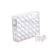 Хранение для принадлежностей для дизайна ногтей коробка пластиковый прозрачный чехол для дисплея Органайзер держатель для Стразы бусины Кольцо Серьги