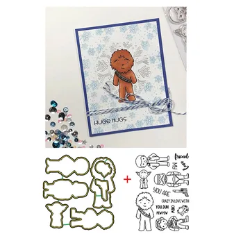 

2020 Hot Huge Hug Metal Cutting Dies&Cordinating Stamps For Scrapbooking Craft Die Cut Card Making Embossing Stencil Photo Album