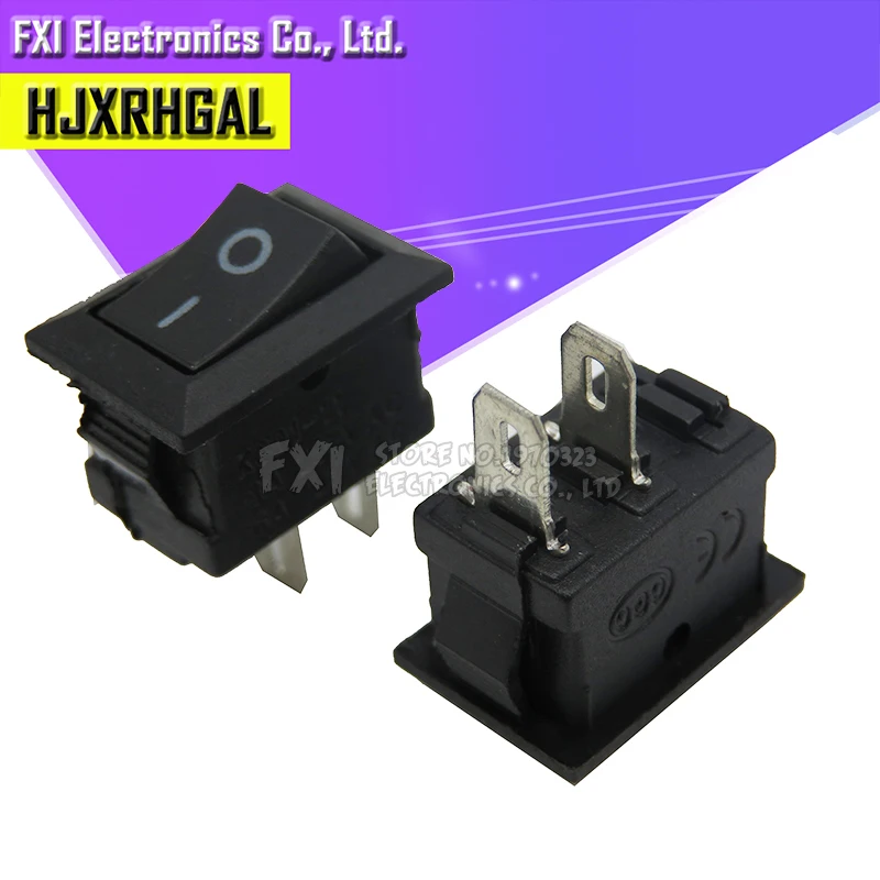 Фото 10 шт. кнопочный переключатель 10x15 мм SPST 2Pin 3pin 3A 250V KCD11 оснастка вкл. Выкл. Кулисный переключатель 10 мм * 15 мм черный красный белый №2