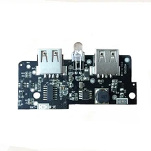 Special Offers 5V Power Bank Charger 1A 2A Booster Module Charging Circuit Board Step Up Boost Power Supply Dual USB Powerbank Electronic Kit