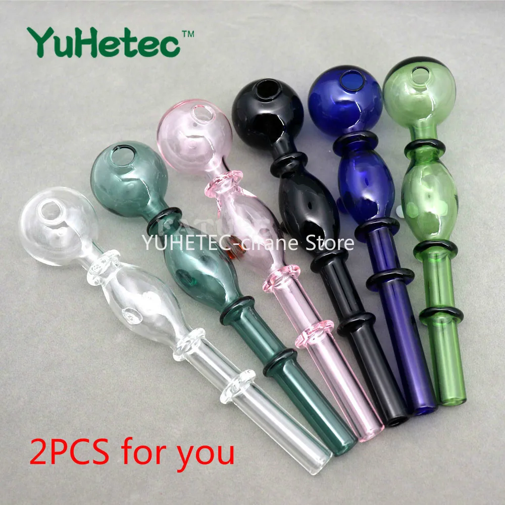 

FATUBE 2PCS Holland Styled Pyrex Curved Shisha Glass tube