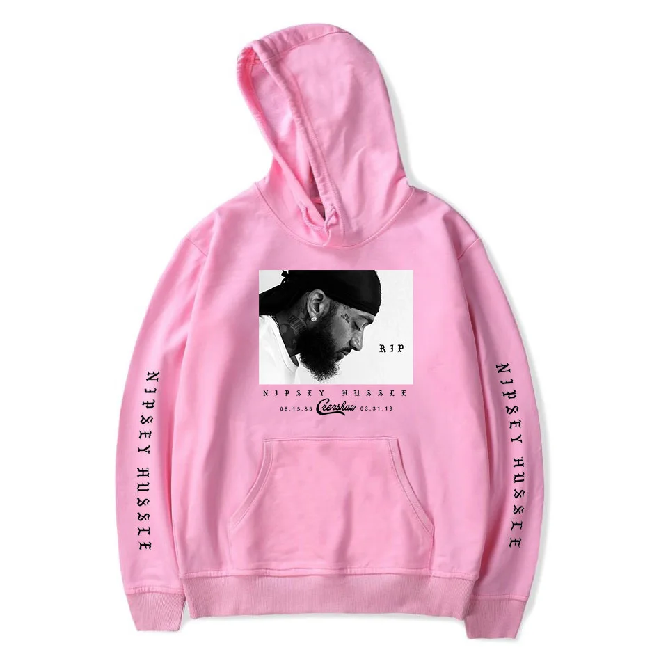 Горячая Повседневная Уличная одежда с модным принтом nipsey hussle толстовки с капюшоном для мужчин и женщин с длинным рукавом пальто с капюшоном