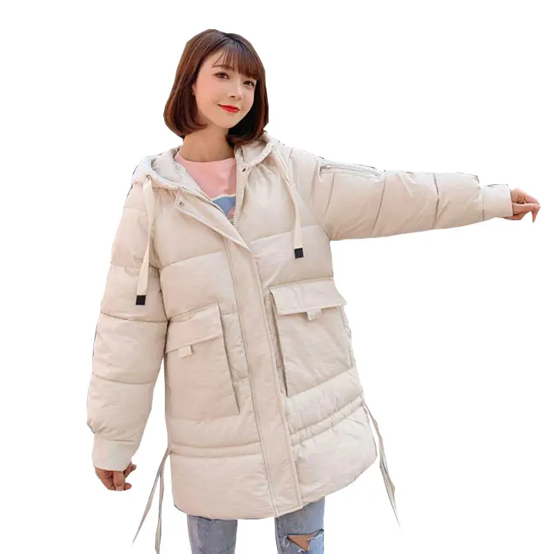 

bf Hooded Winter Down Coat Jacket Thick Long Warm Cotton padded Wadded Parkas Casaco Feminino Abrigos Mujer Invierno 17