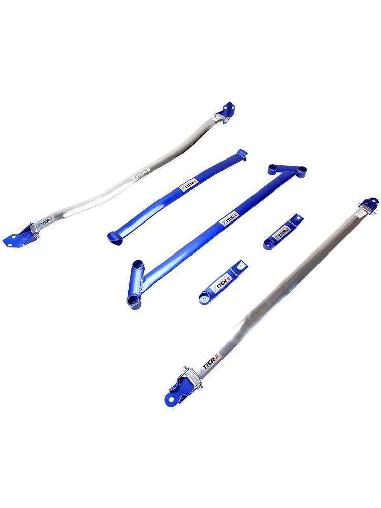 Car Parts Front Sway Bar Links Suspension Anti-roll Bar Body Reinforcement Balance Sway Bars Aluminum Alloy Tie Rod Stabilizer Bar For Honda Fit 2004-2008
