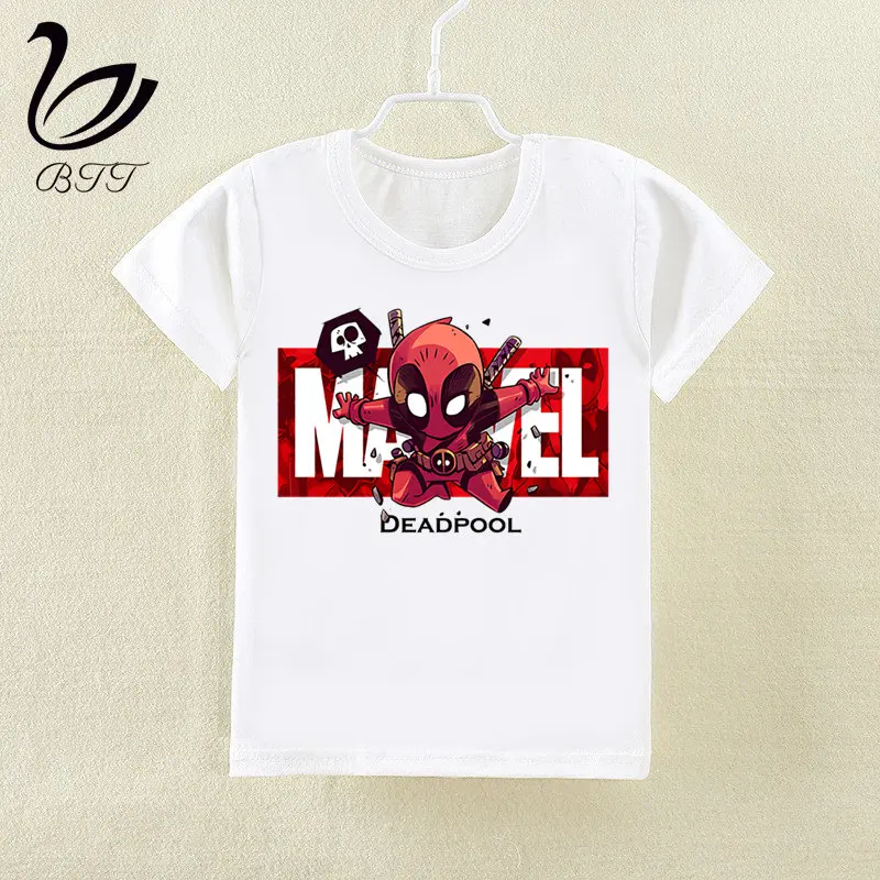 KJids Marvel, Мстители, Железный человек, Капитан Америка, забавная футболка, детские топы с рисунками, Детская футболка, одежда для малышей - Цвет: R
