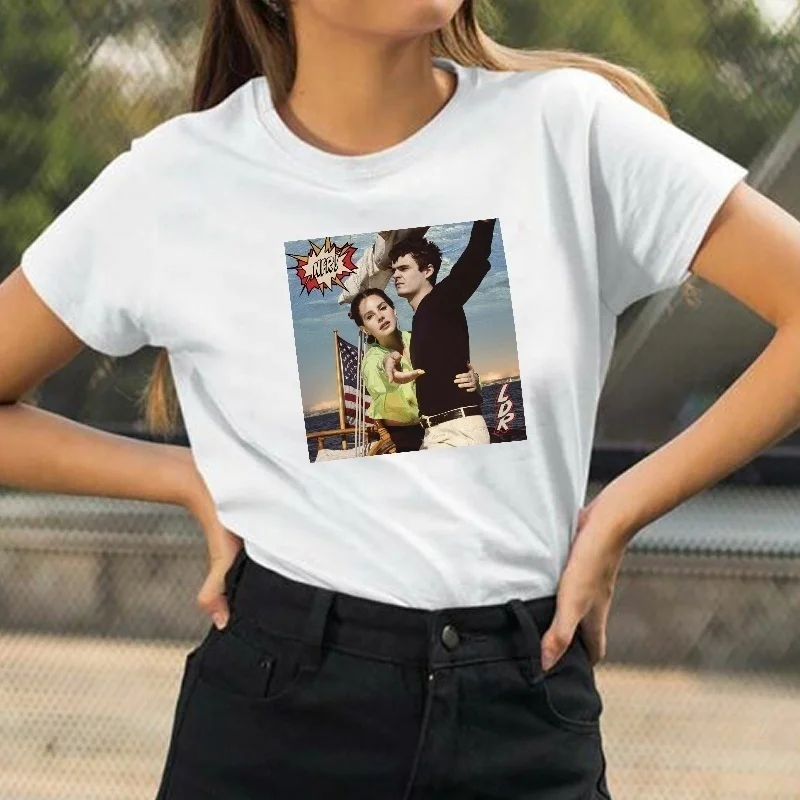 Футболка Kuakuayu HJN Lust for Life мусикл футболка Idol Tees унисекс Лана Дель Рей Норман