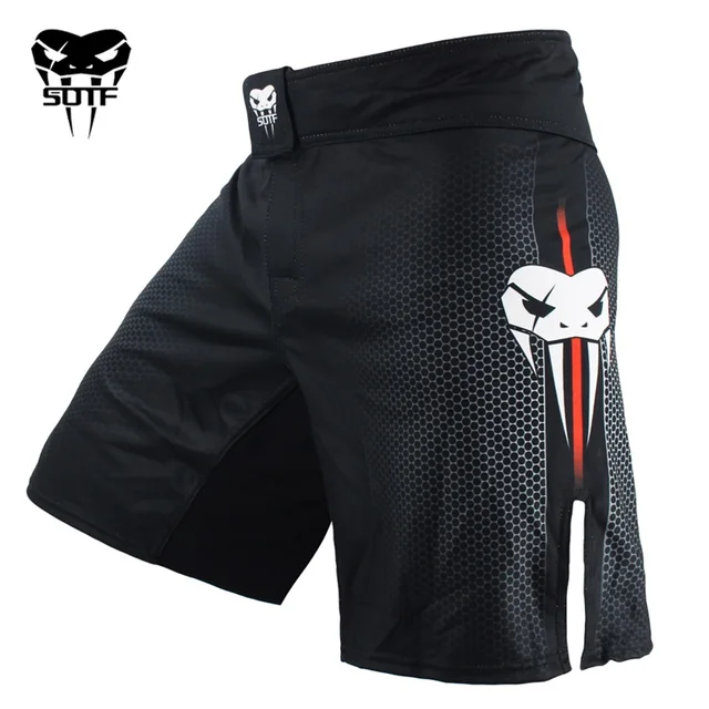 Acheter MMA combat coquille impression lettre tigre Muay Thai Kickboxing  vêtements de boxe Muaythai Shorts Sanda