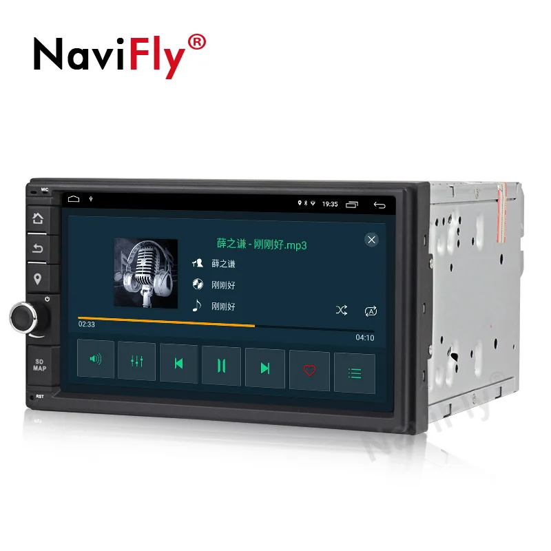 Discount Navifly Car Multimedia Player 2 Din Android 9.1 Car Stereo Universal Car Radio DVD GPS HD BT  For Volkswagen Nissan Toyota kia 4