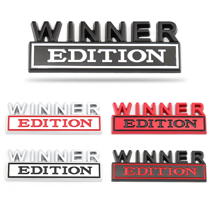 Car Winner EDITION Badge Logo Decal Tail Side Sticker Front Hood Grille Accessories for Grand Cherokee Liberty Patriot Renegade |