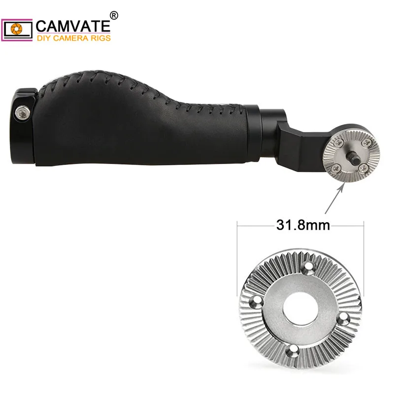 CAMVATE 2 шт. кожаные ручки для камеры со стандартной розеткой ARRI (Резьба M6) DSLR