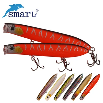 

SMART Top Water Popper Bait 105mm 14.5g VMC Hook Fishing Lure Hard Bait Isca Artificial Para Pesca Leurre Peche Vobler Wake Bait