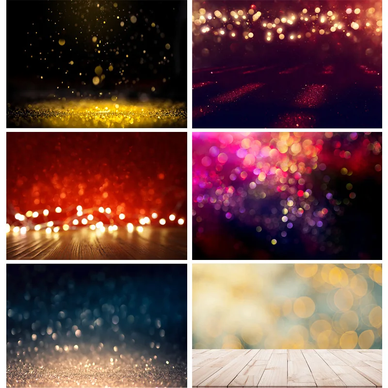 

SHENGYONGBAO Art Fabric Photography Backdrops Prop Glitter Facula Light Spot Theme Background TTU-14