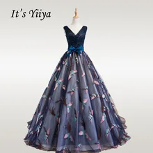 Это Yiya свадебное платье Вышивка Длинные свадебные платья Элегантный Плюс Размер халат De Mariee Бисероплетение Лук свадебные бальные платья CH133