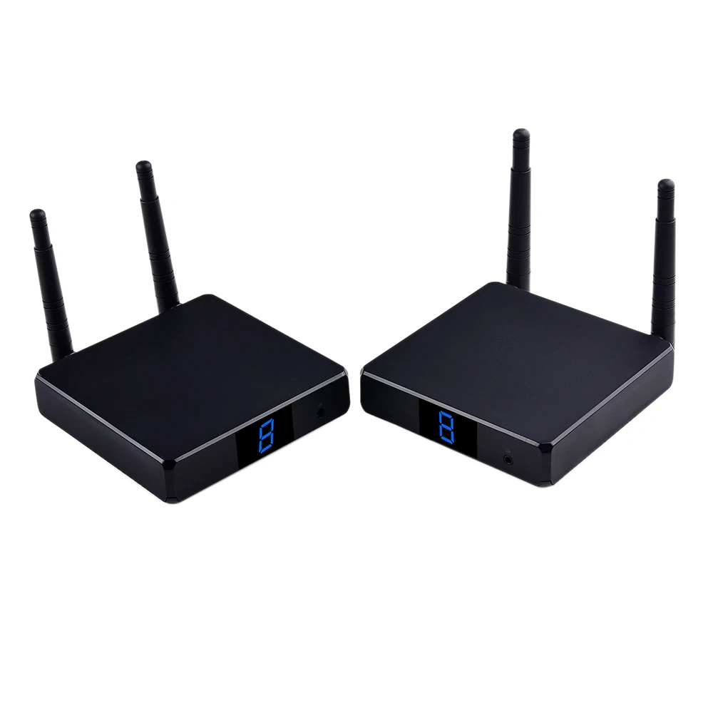 

Hot 3C-FHD 686 2.4G/5G Wireless Receiver HDMI Audio Video Transmitter and Receiver for Camera/Laptop/Computer Transmit Audio Vid