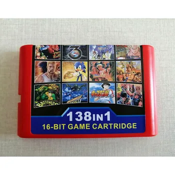 

138 in 1(1G) Game Collection For SEGA GENESIS MegaDrive 16 bit Game Cartridge For PAL and NTSC Game consoles Version