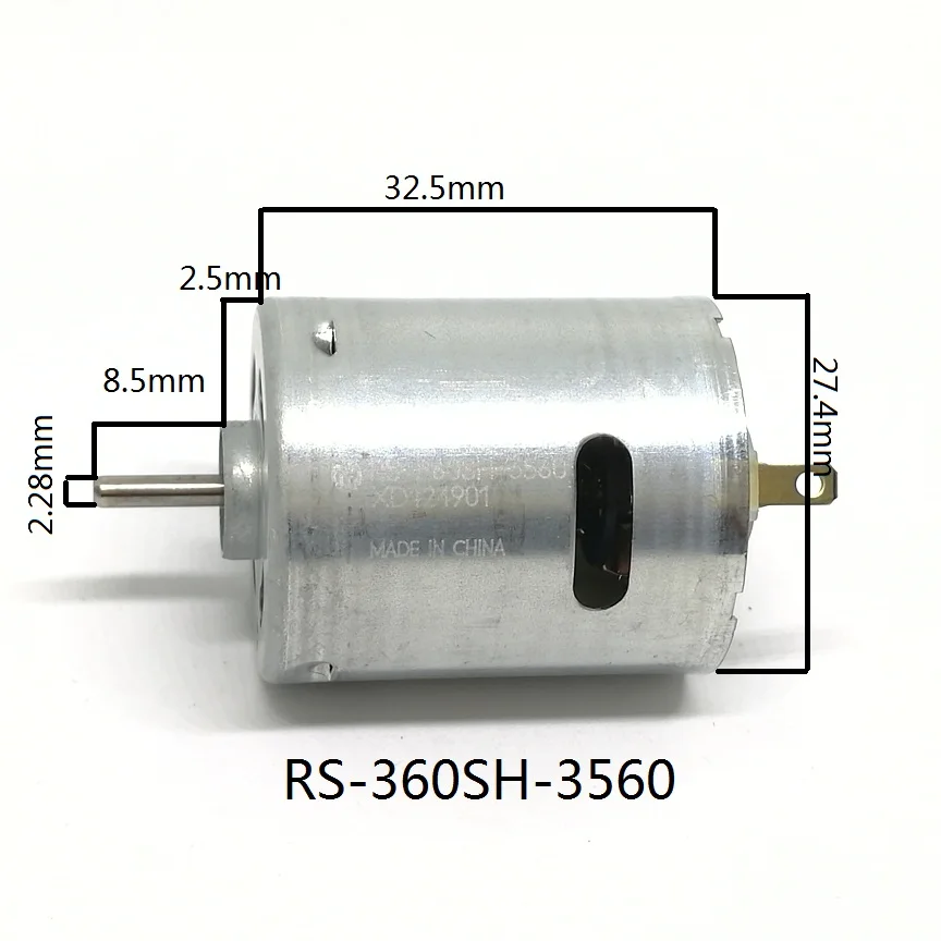 1 stücke DC motor 360 3-9VDC 19000RPM fahrzeug modell high-speed DC motor RS-360SH-3560 Große drehmoment Massager wasser pumpe motor 1 stücke DC motor 360 3-9VDC 19000RPM fahrzeug modell high-speed DC motor RS-360SH-3560 Große drehmoment Massager wasser pumpe motor
