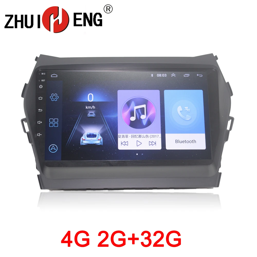 ZHUIHENG 2 din автомобильное радио для Hyundai IX45 SANTA FE 2013 автомобильный dvd плеер GPS
