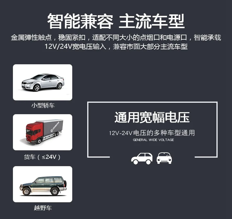 Автомобильное зарядное устройство современный автомобильный прикуриватель автомобильное зарядное устройство двойной USB большой ток многофункциональный с цифровым дисплеем быстро