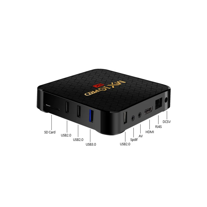 MX10 PRO H6 Smart TV Box Android 9.0 4G 64G Media player 4K Google Voice Assistant WiFi Support IPTV Media Player