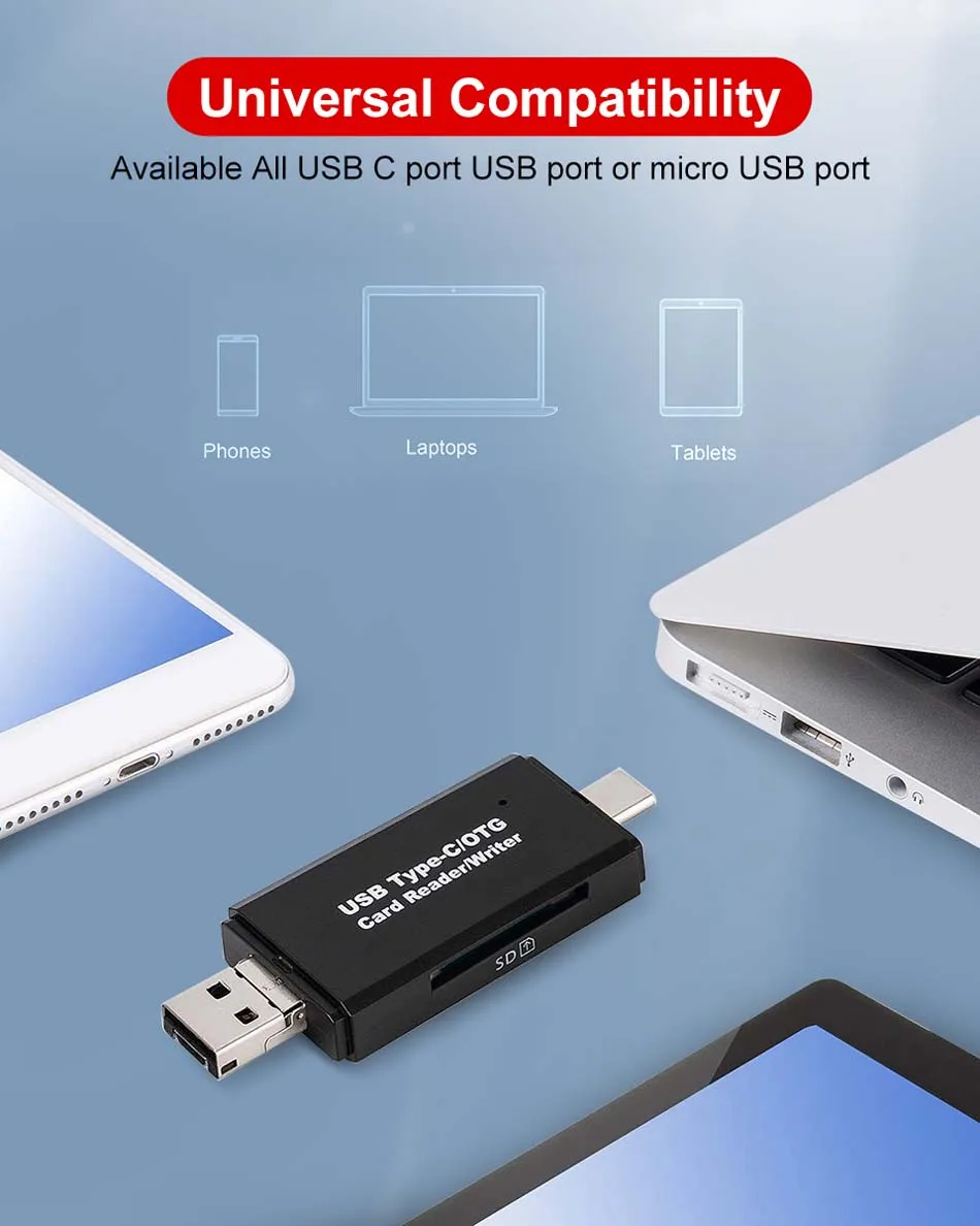 Type C & micro USB & USB 3 In 1