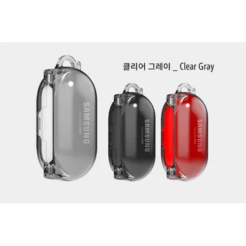 

Earphone Case For Samsung Galaxy Buds transparent Wireless Bluetooth Headset Protector Cover with hook samsung galaxy buds case
