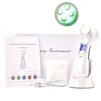 

6 in 1 LED RF Photon Therapy Facial Skin Lifting Rejuvenation Vibration Device Machine EMS Ion Microcurrent Mesotherapy Massager