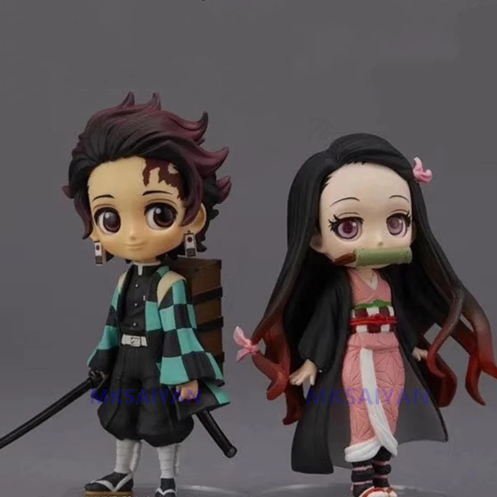 Anime Demon Slayer Toys Figures Kimetsu no Yaiba Kamado Nezuko Tanjirou Q Ver. Doll Action Figure Model PVC Lovely Toys for Kids