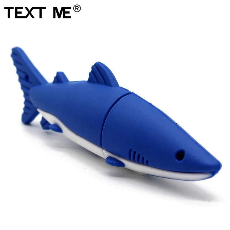 TEXT ME 64 ГБ 3 цвета крутой синий gy Черная Акула Модель usb флеш-накопитель usb 2,0 4 ГБ 8 ГБ 16 ГБ 32 ГБ флешка