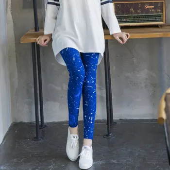 

New 2020 summer Women leggings Thin High Elastic Cotton Causal Fitness Pants Starry sky Flower Printed Legging Fashion Slim
