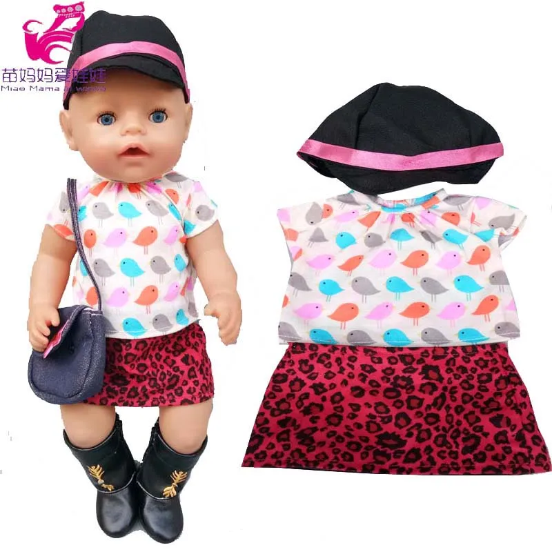 

1 piece navy dress for 18" 45cm girl blue skirt for baby doll clothes for alexander doll dress clothes
