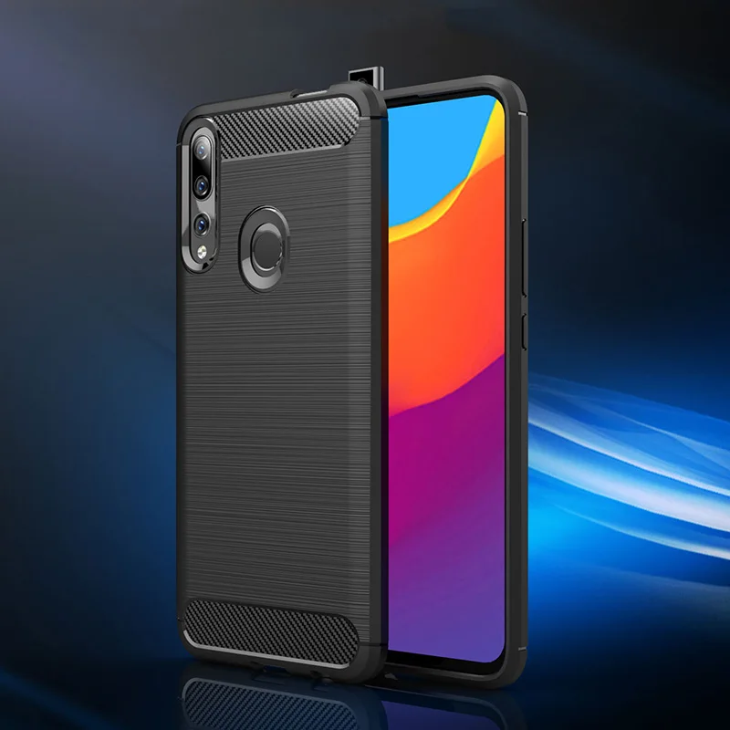 Для huawei Enjoy 10 Plus чехол из углеродного волокна Матовая Мягкая силиконовая задняя