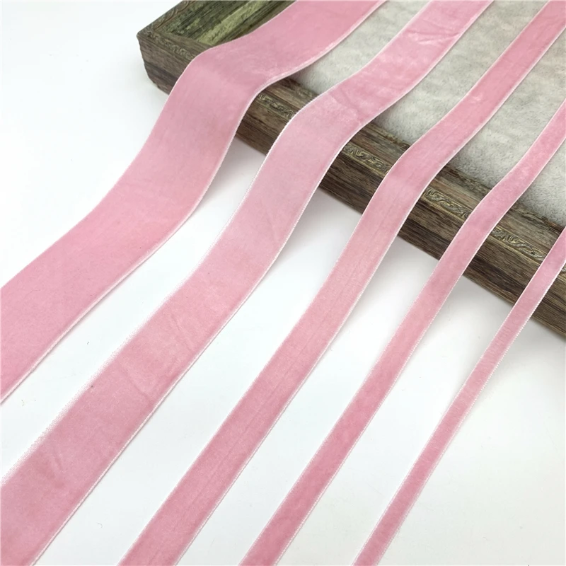 6/10/15/20/25/38mm Velvet Ribbon For Handmade Gift Bouquet Wrapping Home Party Decor