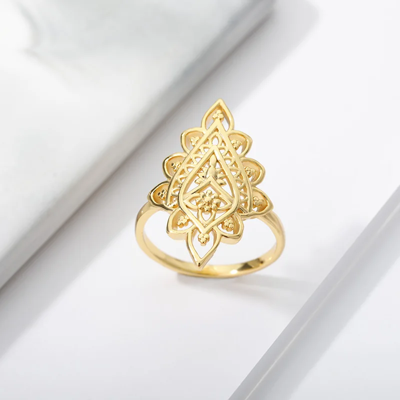 Stainless Steel Ring Finger Ring Silver Ring Wedding Rings Wedding Ring Women Stainless Steel Silver Opal Vintage Copper Geometric Ring