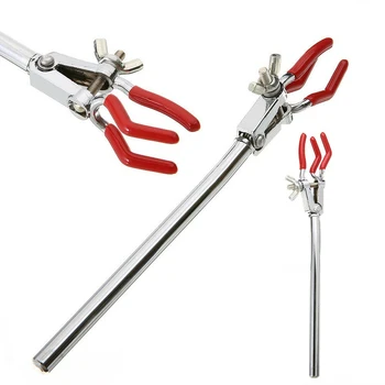 

Adjustment Small Tube Clamp Holder Three Prong Extension Flask Clip Flask Holder Test Chemistry Clamps Home Improvement