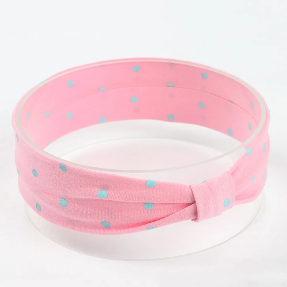 Cute Baby Toddler Infant Headband Girls Bow Polka Dot Knot Headband Stretch Hairband Headwear hair accessoriesbaby 