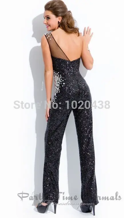Robe de soiree, сексуальное платье на одно плечо с кристаллами, особенные Повседневные Вечерние брючные костюмы, платья для матери невесты