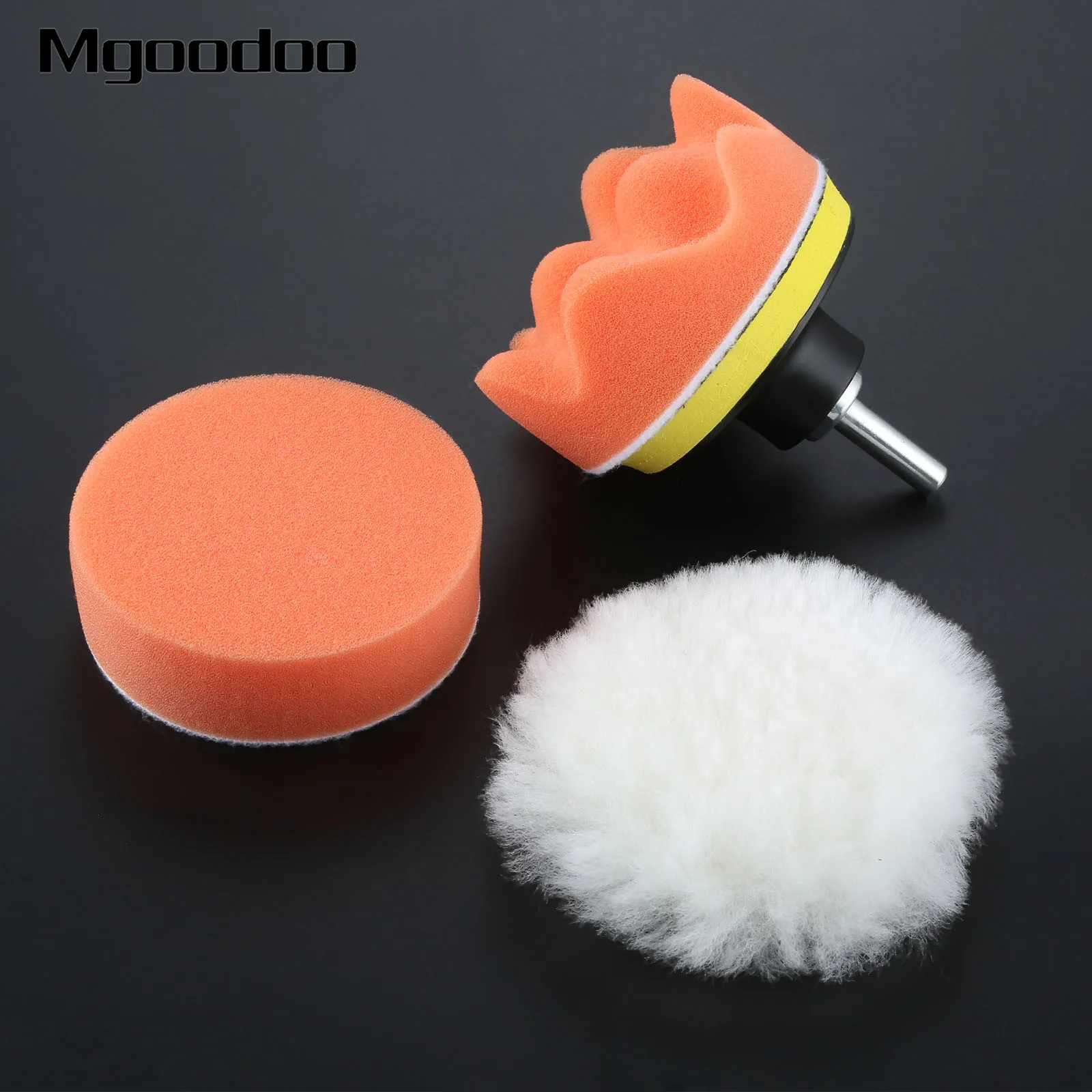 5Pcs 3inch Car Polishing Buffing Pad Kit For Polisher Waxing Wash +M10 Drill Set Sponge Wheel | Автомобили и мотоциклы