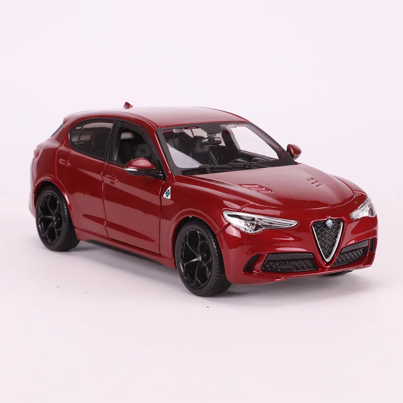 1:24 Высокая симуляция Alfa Romeo сплав модель автомобиля Stelvio четырехлистный