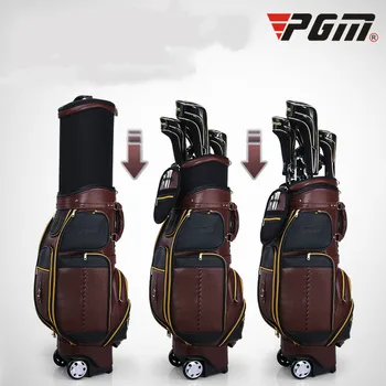 

PGM All-leather Golf Retractable Bag Large Capacity Portable Men's Bag Multifunctional Checking Air Bag