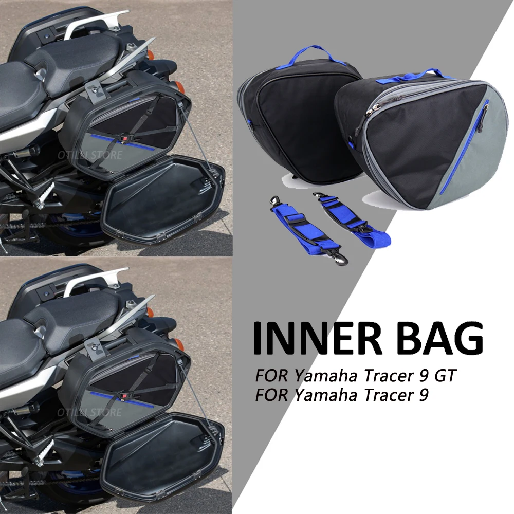 

New For Yamaha Tracer 9 / 900 GT Motorcycle Luggage Bags Black Expandable Inner Bags Pannier Liner Tool Box Saddle Bag Suitcases