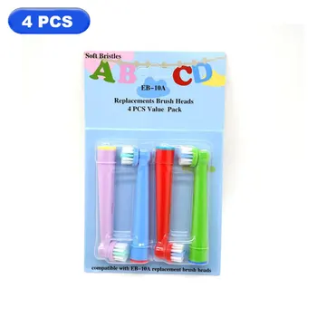 

4pcs Children Kids Electric Toothbrush Heads for Oral B SB-17A FOR A TOOTH-BY-TOOTH Precision Clean