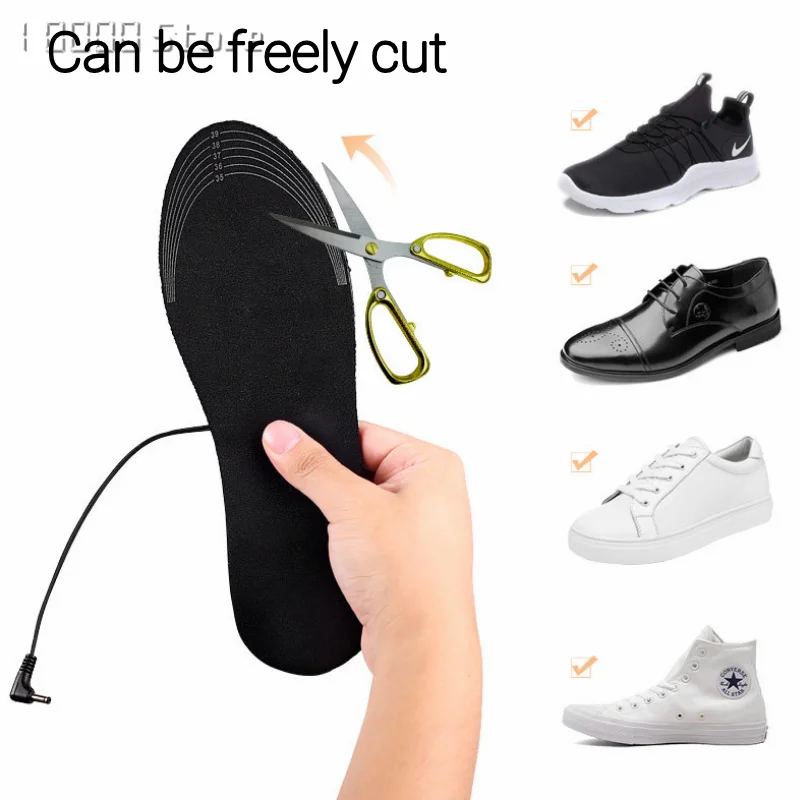 USB Heated Shoe Insoles Feet Warm Sock Pad Mat Electrically Heating Insoles Washable Warm Thermal Unisex