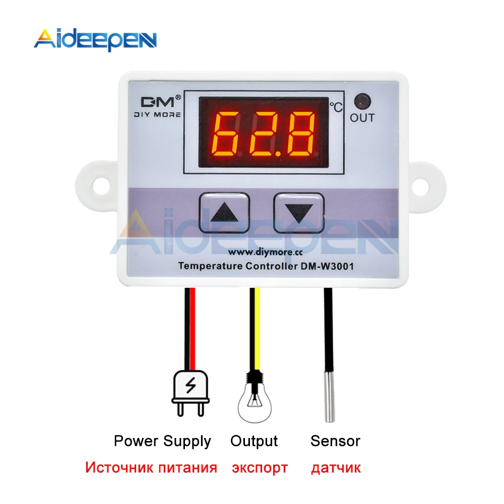 10a 12v 24v 220v Ac Digital Led Temperature Controller Xhw3001 For