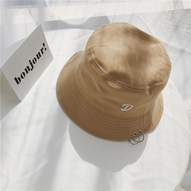 SP& CITYHarajuku простая вышивка письмо Досуг женская панама стильная Джокер пары бассейна капот Панама твердая Рыбацкая шляпа