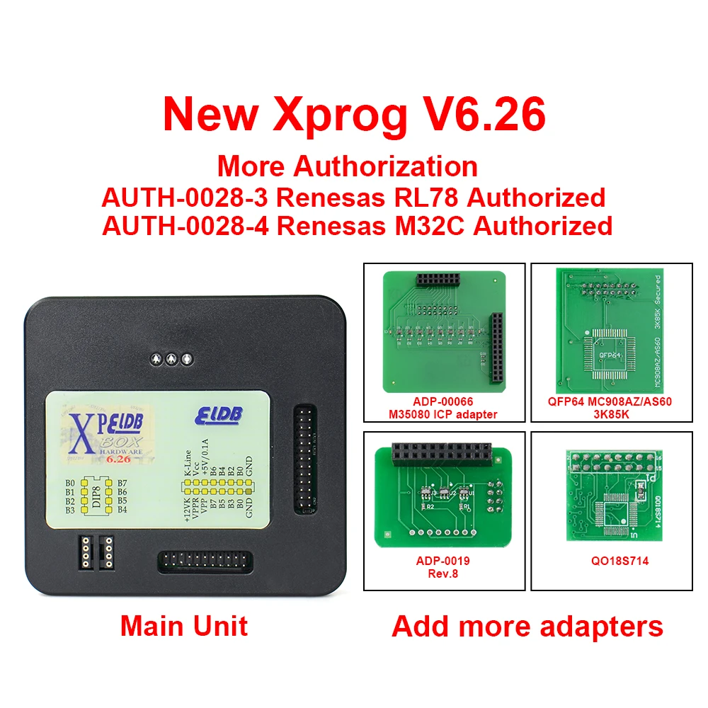V6.26 XPROG M V6.12 полный адаптер Авто ECU чип Программирование Xprog 5 55 84 6 12 17 металлическая