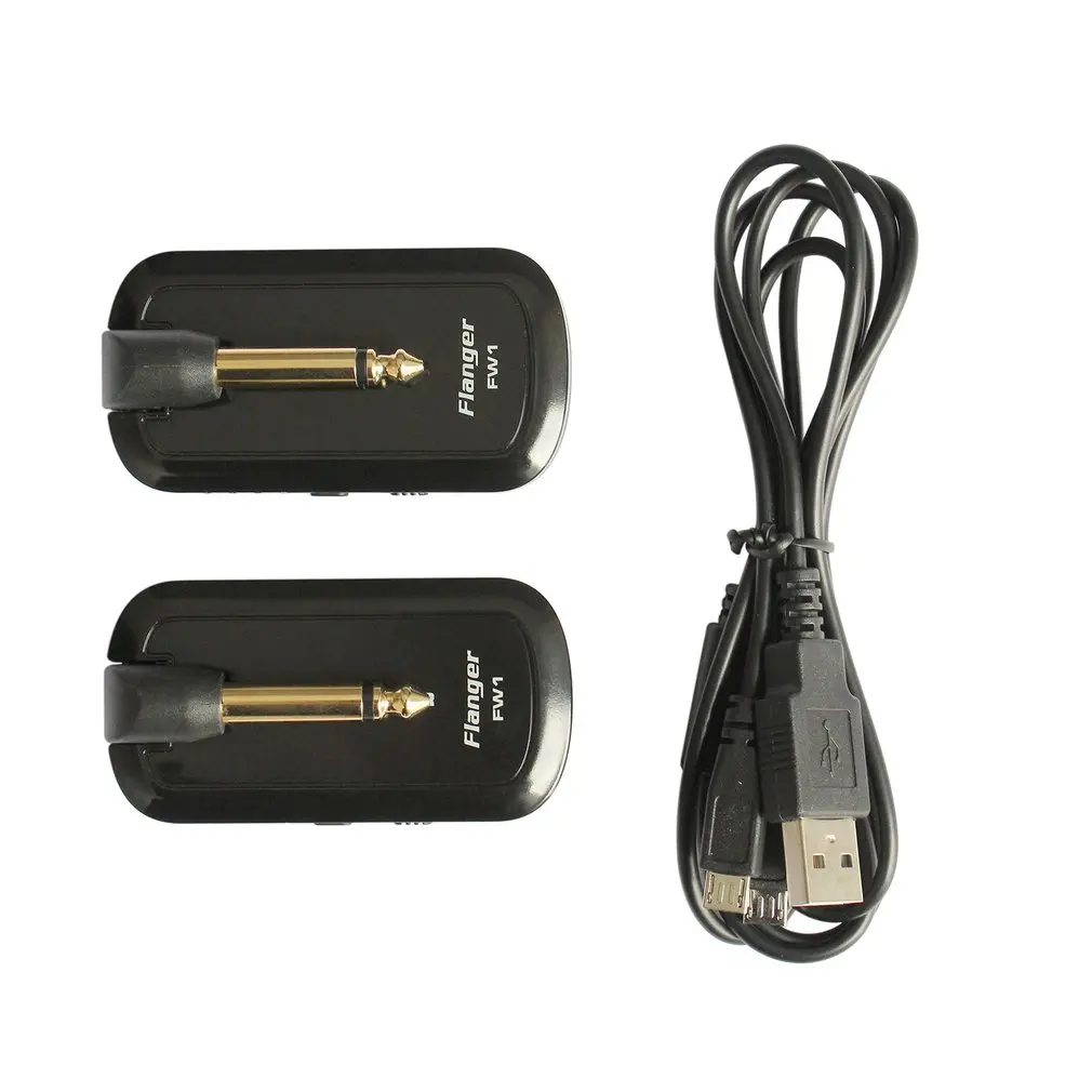

Flanger FW1 Guitar Wireless System Rechargeable 2.4HZ for Guitar Bass Audio Transmitter Receiver Companion for Musician New