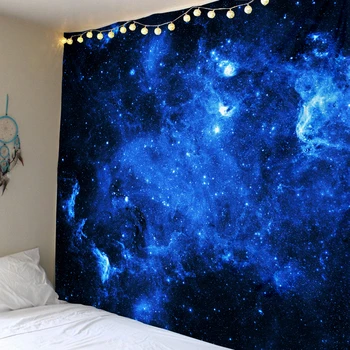 

Fantasy Sterrenhemel Achtergrond Wandtapijt Digitale Afdrukken Decoratieve Doek Fabriek Directe Verkoop Kan Worden Aangepast